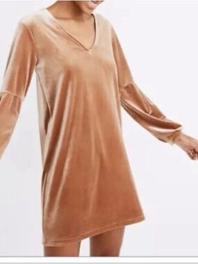 Madewell Velvet Balloon Sleeve Mini Dress XXL NWT